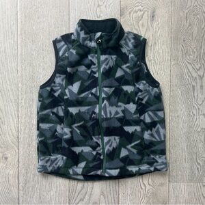 LL Bean Kids Mountain Classic Fleece Vest Camo Unisex Size 10-12 Years